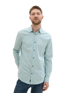 Tom Tailor Fitted printed stretch shirt