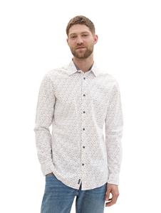 Tom Tailor Fitted printed stretch shirt