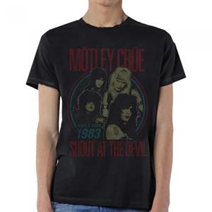 Pertemba FR - Apparel Motley Crue Unisex volwassen World Tour duivel vintage T-shirt