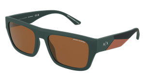 EMPORIO ARMANI AX4124SU Mannen Zonnebril, Dark green