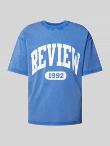 REVIEW T-shirt met labelprint