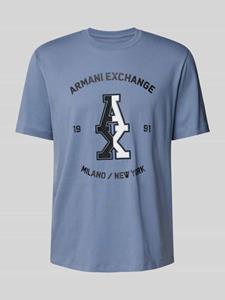 Armani Exchange T-shirt met labelprint