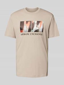 Armani Exchange T-shirt met labelprint