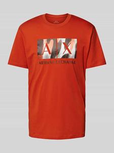 Armani Exchange T-shirt met labelprint