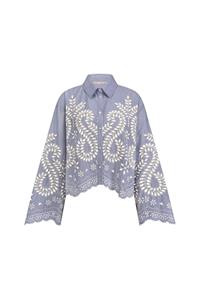 Studio Anneloes Female Blouses Midge Border Embroidery Blouse 11803