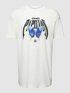 Mister tee T-shirt met motiefprint, model 'ORIGAMI'