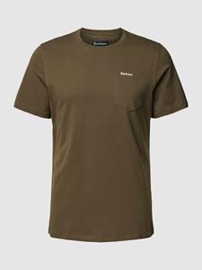 Barbour T-shirt met borstzak, model 'Langdon'