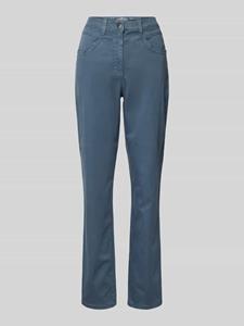 Raphaela By Brax Regular fit broek met riemlussen, model 'Laura New'