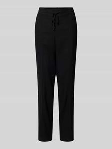 S.Oliver RED LABEL Tapered fit stoffen broek met tunnelkoord