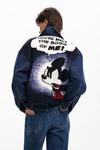 Desigual Truckerjack met Mickey-stiksels - BLUE