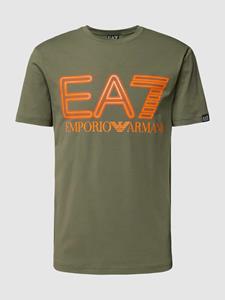 EA7 Emporio Armani T-shirt met labelprint