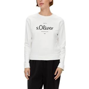 S.Oliver Sweatshirt met merklogo aan de voorkant