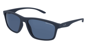 EMPORIO ARMANI AX4122S Mannen Zonnebril, dark blauw