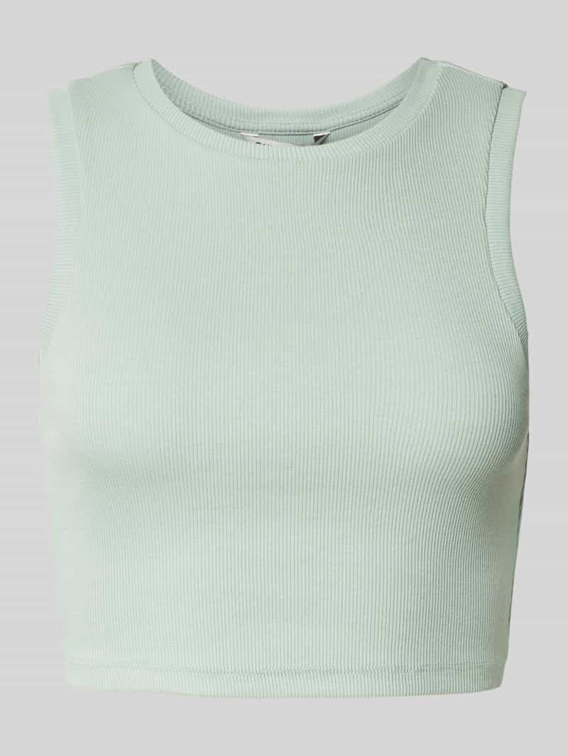 Only Korte top met ronde hals, model 'VILMA'