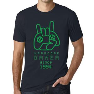 Ultrabasic Vintage T-shirt voor heren, grafisch T-shirt, hardcore gamer sinds 1994, marineblauw