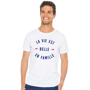 We are family Heren T-shirt - HET LEVEN IS PRACHTIG MET HET GEZIN