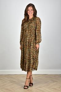 Ulla Johnson maxi jurk met een gesmokte taille Mona multicolour