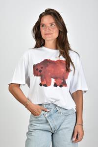 Wild Animals t-shirt Bear met print wit