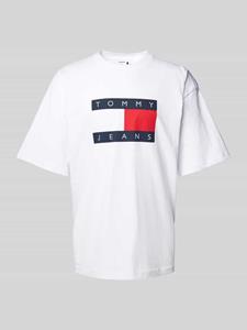 Tommy Jeans T-shirt met labelprint, model 'SKATE'