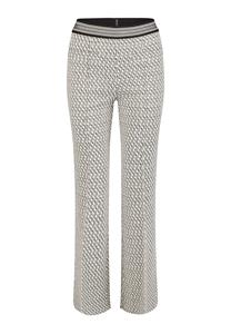 MARC AUREL Flared Hose aus Lurex-Jacquard