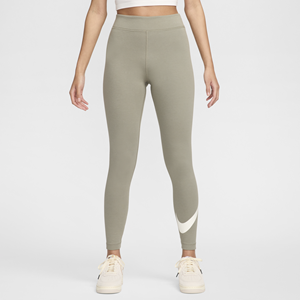 Nike Sportswear Classics legging met hoge taille en graphic voor dames - Groen