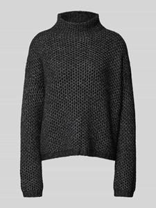 HUGO Gebreide pullover met opstaande kraag, model 'Safineynny'