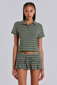 Jaded London Mila Stripe Polo Shirt