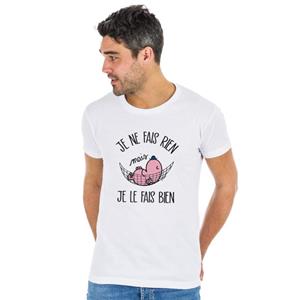 Monsieur Madame Heren T-shirt - IK DOE NIETS MAAR IK DOE HET GOED