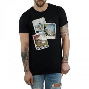 Frozen Heren Olaf Polaroid Katoenen T-shirt