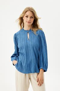 IN FRONT TOVE BLOUSE 16121 501 (Blue 501)