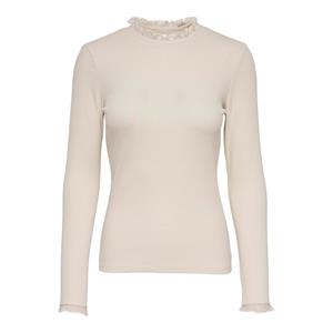 Only Leslie Long Sleeve Lace Mix Top