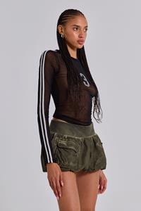 Jaded London 3’S A Crowd Diamante Mesh Top