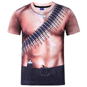 Rocacorp Heren grappig shirt 3D bedrukte T-shirts voor heren dames streetwear casual tees met korte mouwen