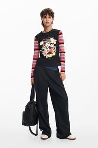 Desigual Lange mouwen T-shirt Mickey - BLACK