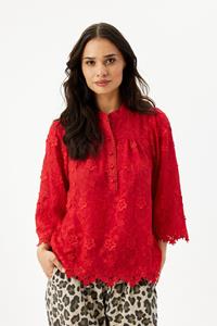 IN FRONT SOLVEJ BLOUSE 16104 201 (Red 201)