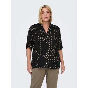 ONLY CARMAKOMA Shirt CARPHOEBE LIFE 2/4 TOP AOP