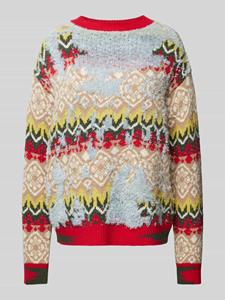 Weekend Max Mara Wollen pullover met all-over motief, model 'HIGHER'