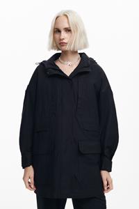 Desigual Parka met voering en meerdere zakken - BLACK