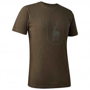 Deerhunter  Logo T-Shirt - T-shirt, bruin