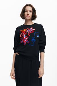 Desigual Sweatshirt met Arty-print - BLACK