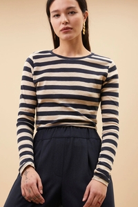 By-Bar Amsterdam 24511009 basic ls big stripe top