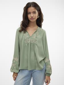 Vero Moda Vmnora ls top wvn olijf