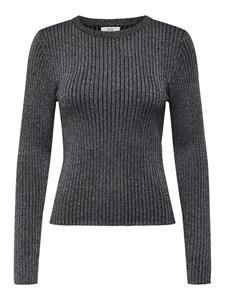 Jacqueline de Yong Jdyplum lurex ls o-neck pullover k zilverkleurig