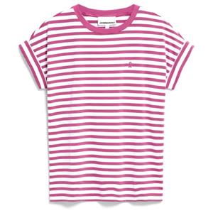 ARMEDANGELS  Women's Idaara Stripes - T-shirt, roze