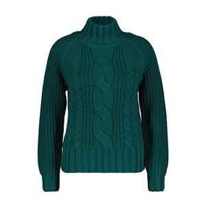 Red Button Sweater srb4370 turtle cable teal