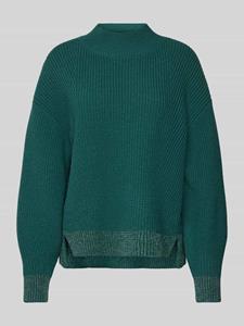 Marc Cain Gebreide pullover van lanawol met opstaande kraag