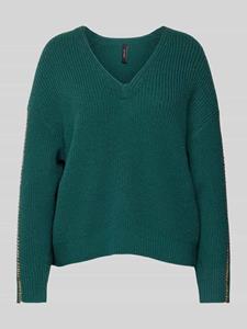 Marc Cain Gebreide pullover van lanawol met V-hals