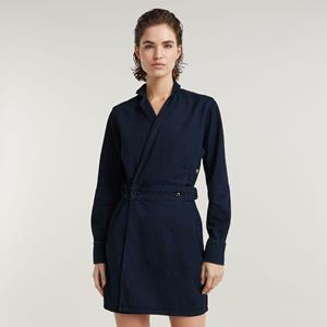 G-Star RAW Wikkeljurk - Donkerblauw - Dames