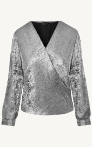 The Musthaves Marant Blouse Metallic Zilver