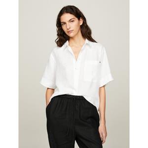 Tommy Hilfiger Blouse met korte mouwen met borstzak